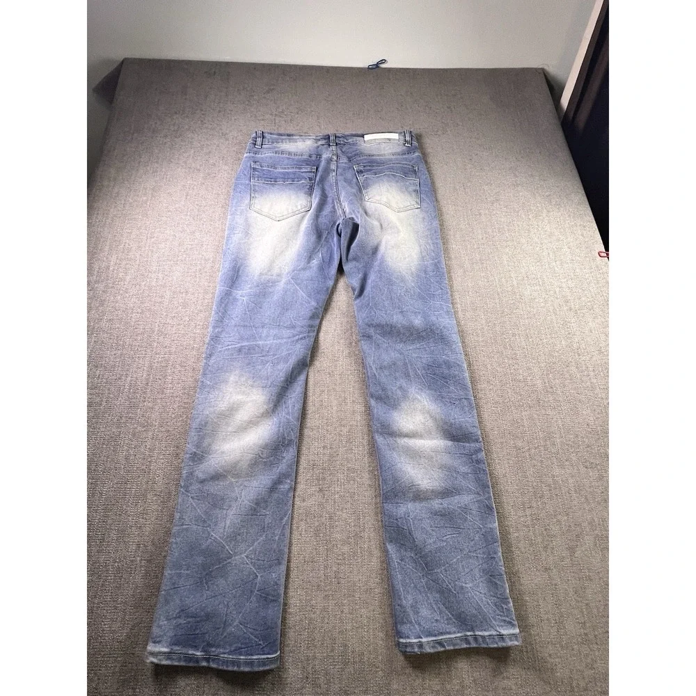 M. Society Jeans Men's 32 X 32 Distressed Straight Stretch Hip Hop Streetwear